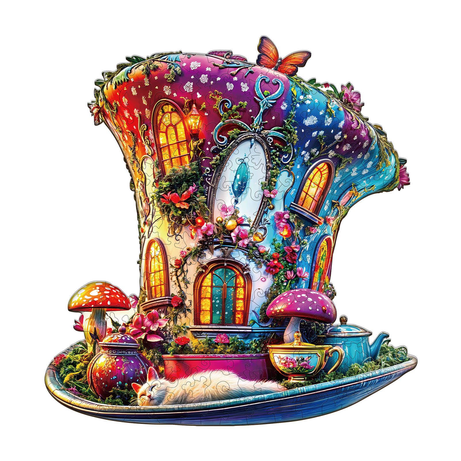 Magic top hat Wooden Jigsaw Puzzle