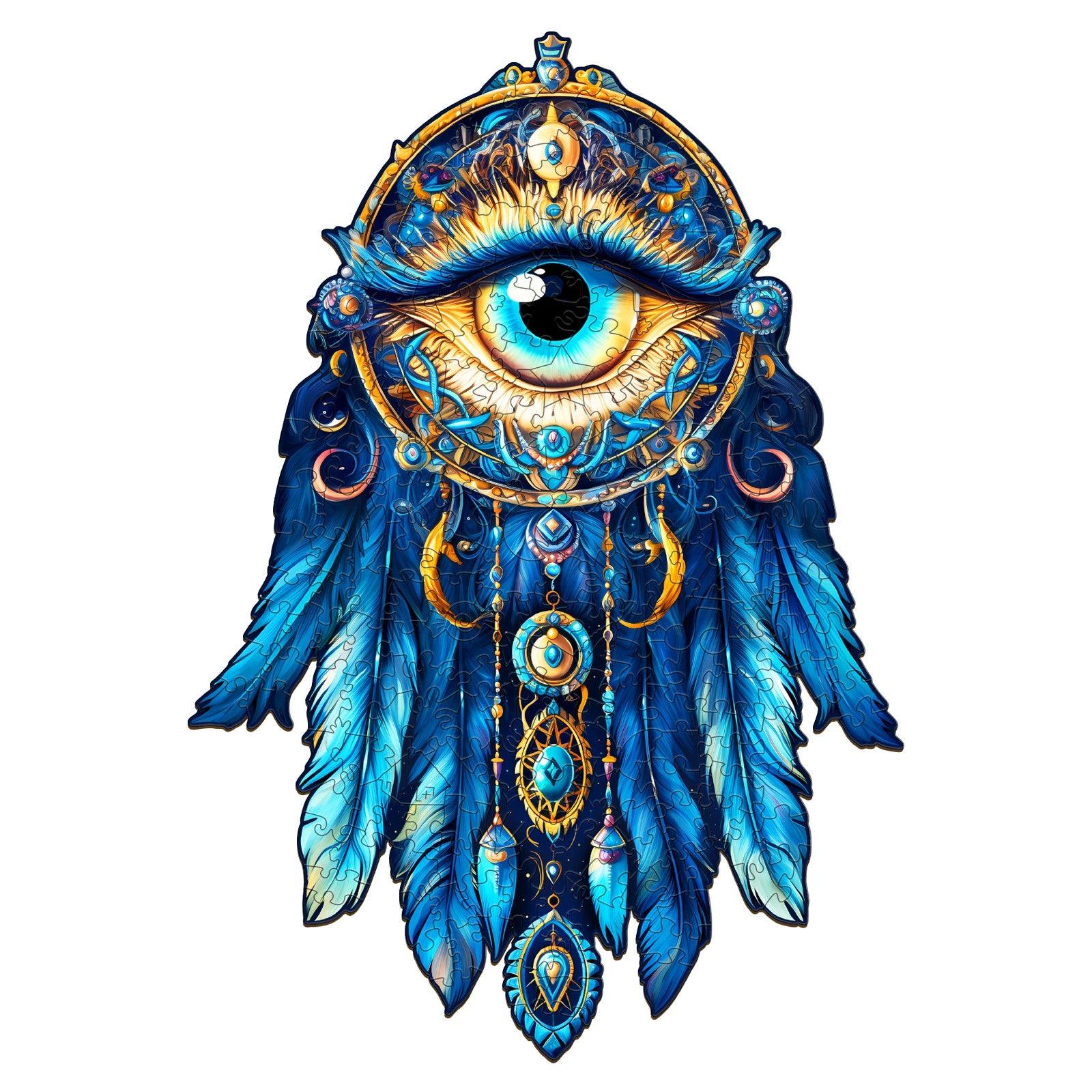 Gem Eye Dream Catcher Wooden Jigsaw Puzzle