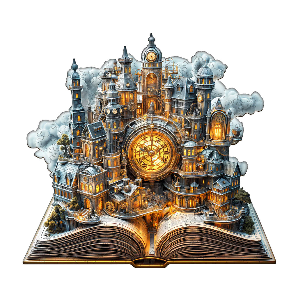 Clockwork City Wooden Jigsaw Puzzle