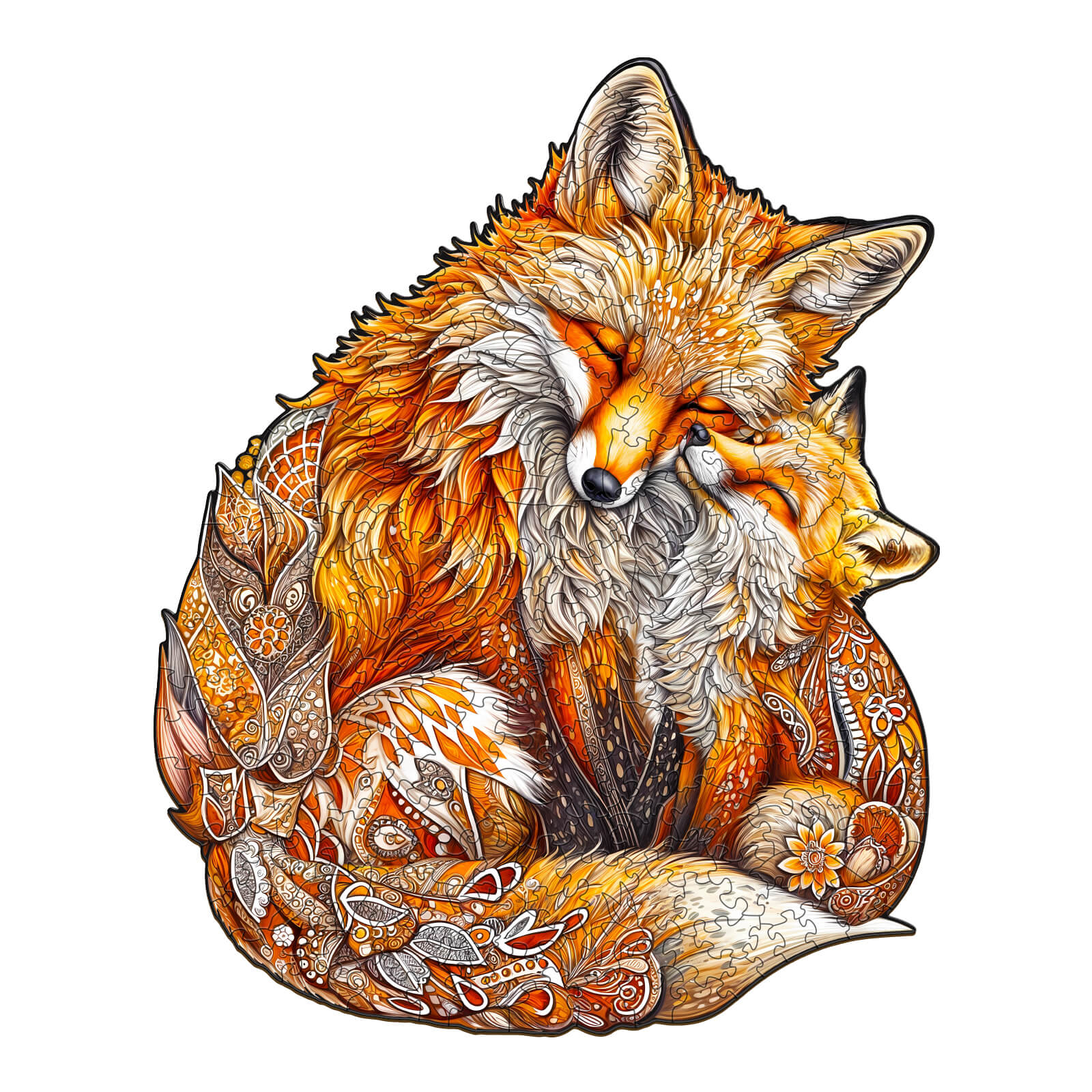 Flash Sale⚡  FOX FAMILY-2 Wooden Jigsaw Puzzle