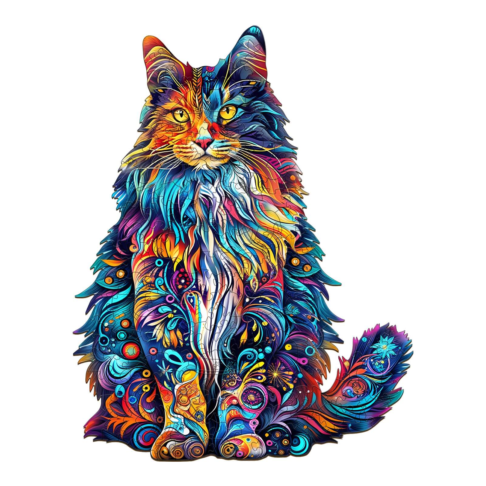 Maine Cat-3 Wooden Jigsaw Puzzle