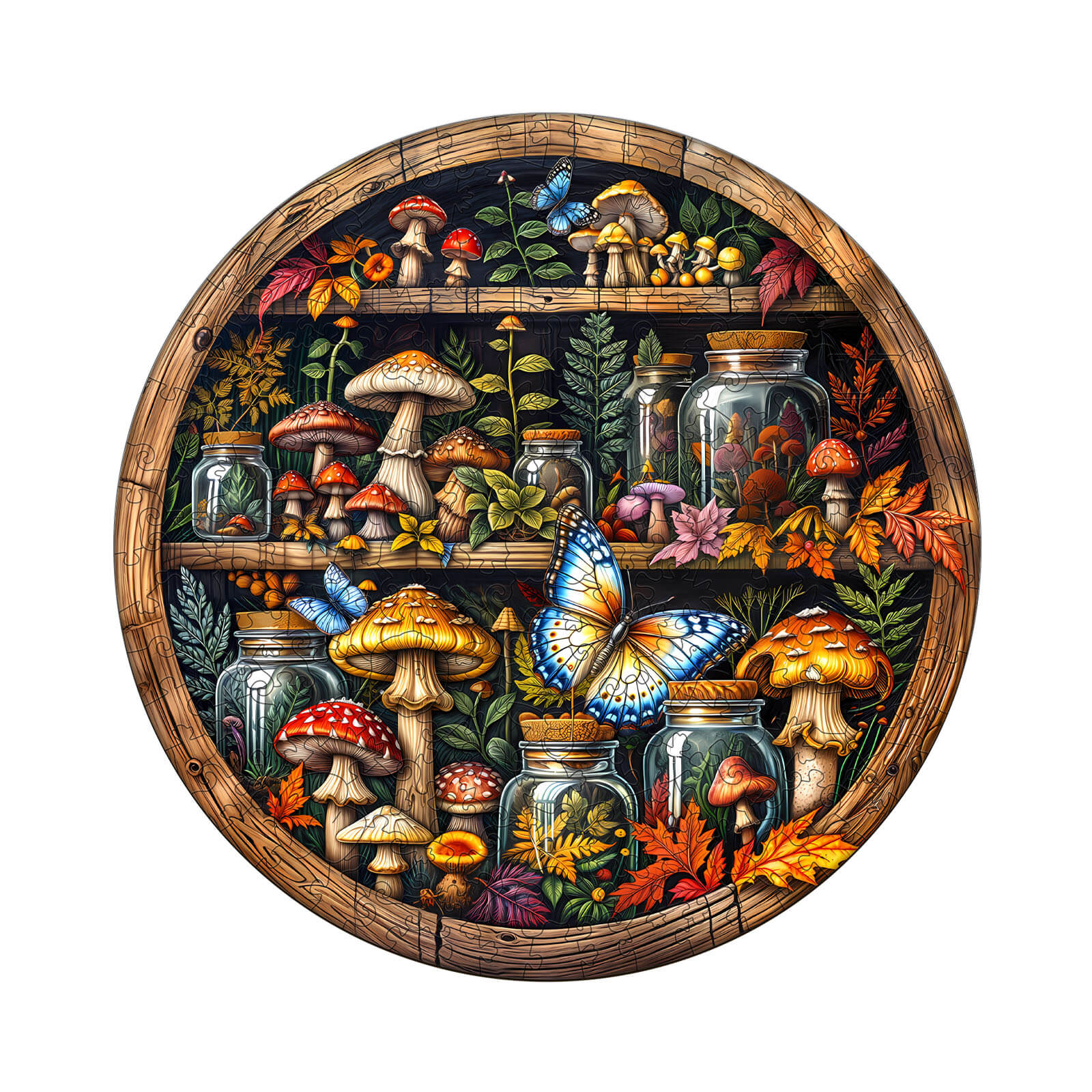 Plant collection rack Wooden Jigsaw Puzzle