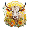 Cow and Flower Wooden Jigsaw Puzzle