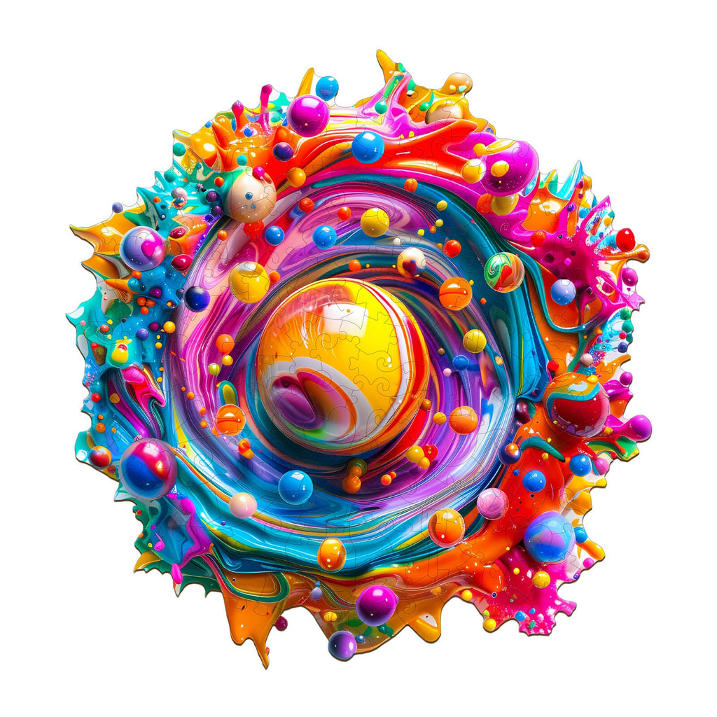 Color Rhapsody Wooden Jigsaw Puzzle