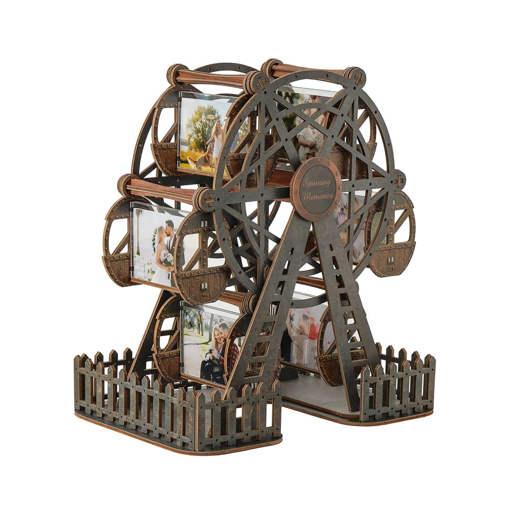 Gunmetal Metallic – DIY 3D Wooden Photo Frame Ferris Wheel