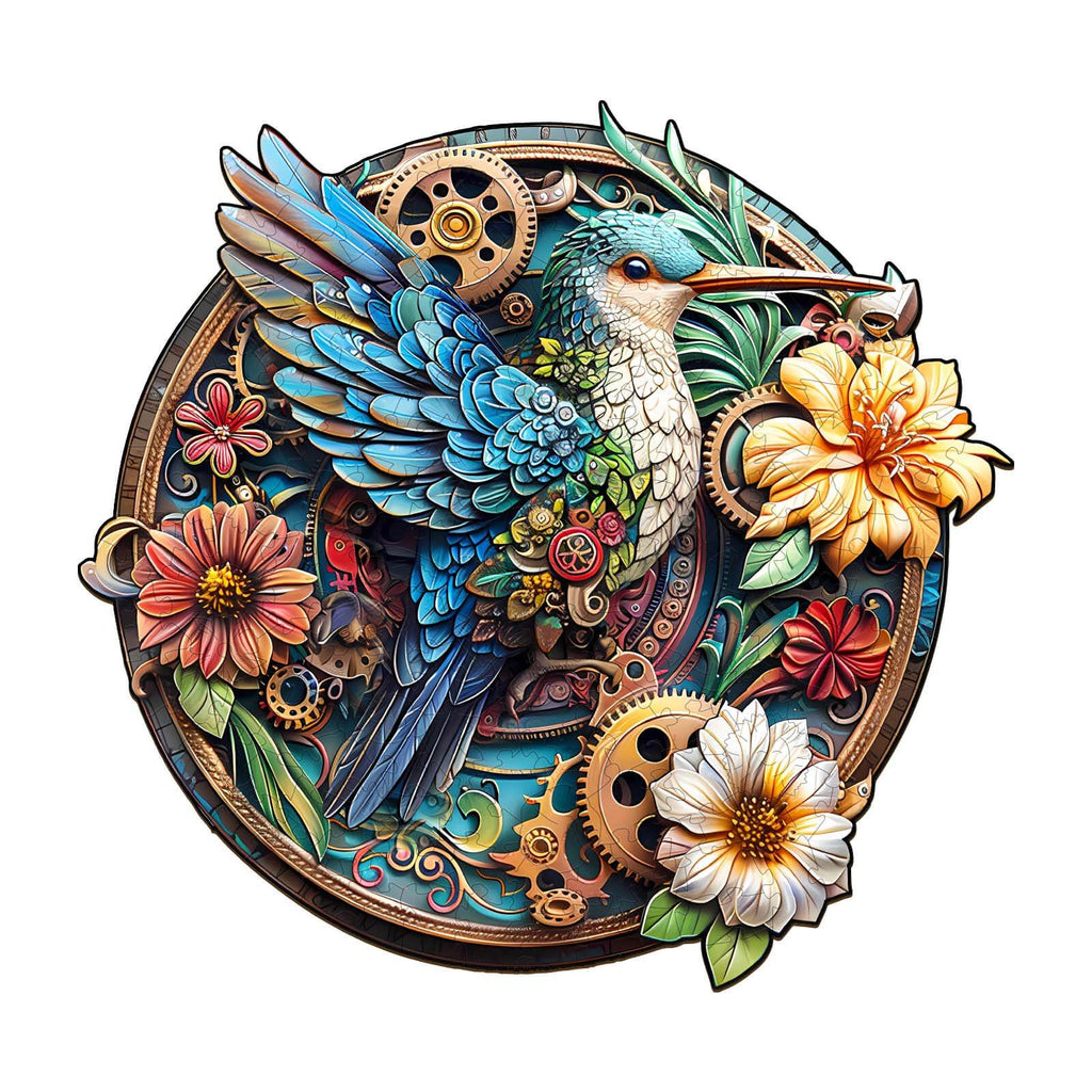 Graceful hummingbird-1 Wooden Jigsaw Puzzle