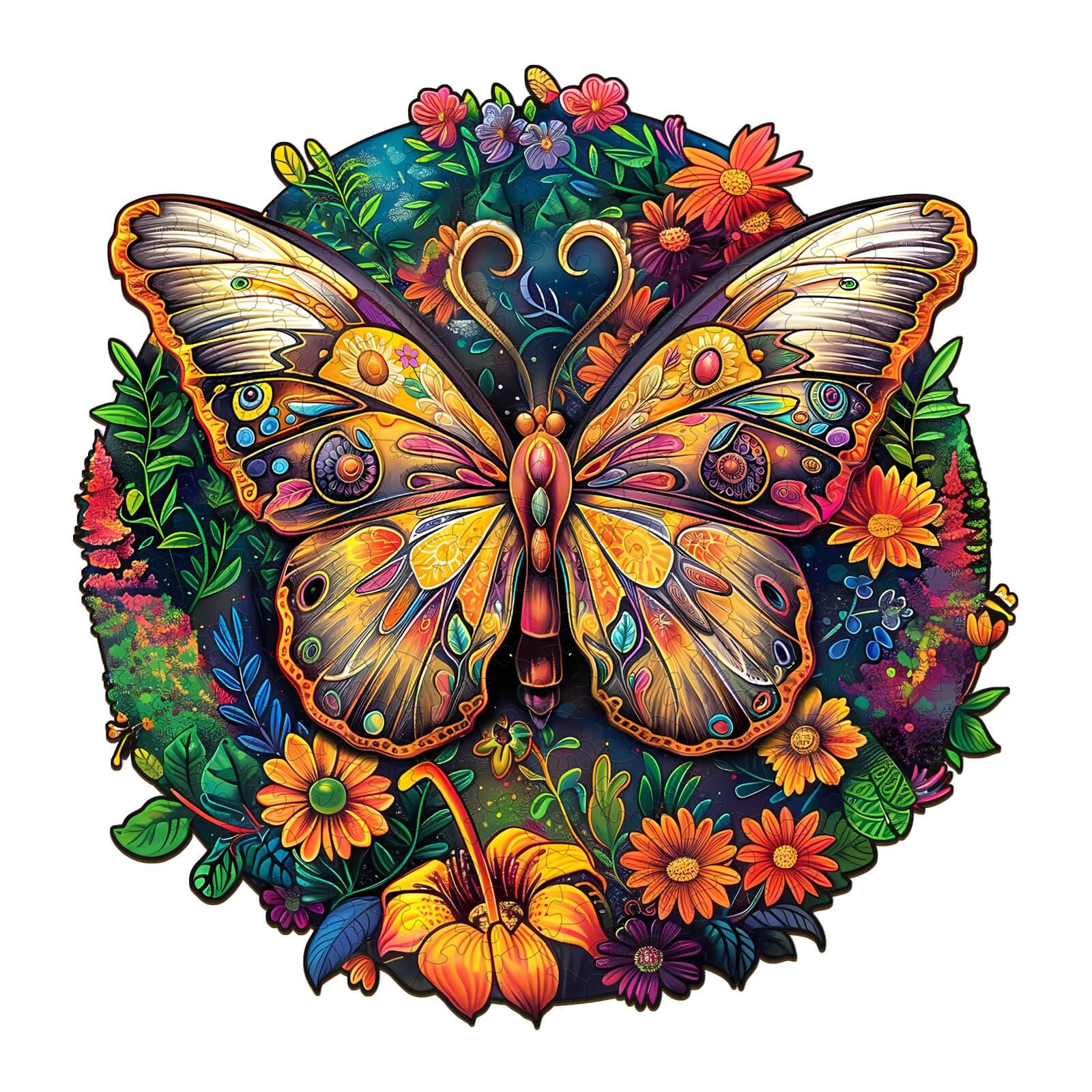 Ancient Butterfly-2 Wooden Jigsaw Puzzle