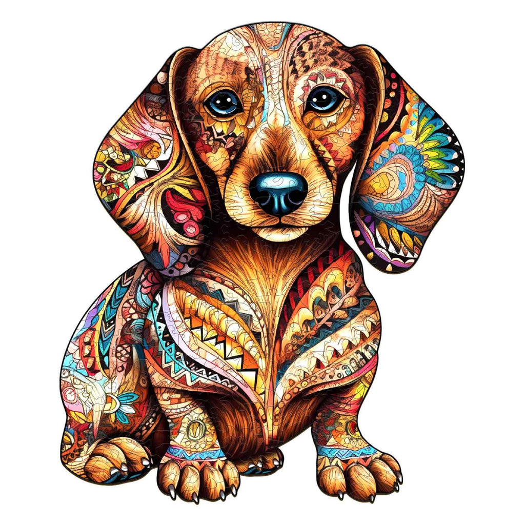 Dachshund-3 Wooden Jigsaw Puzzle