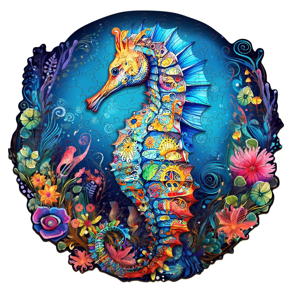 Seahorse-2 Wooden Jigsaw Puzzle