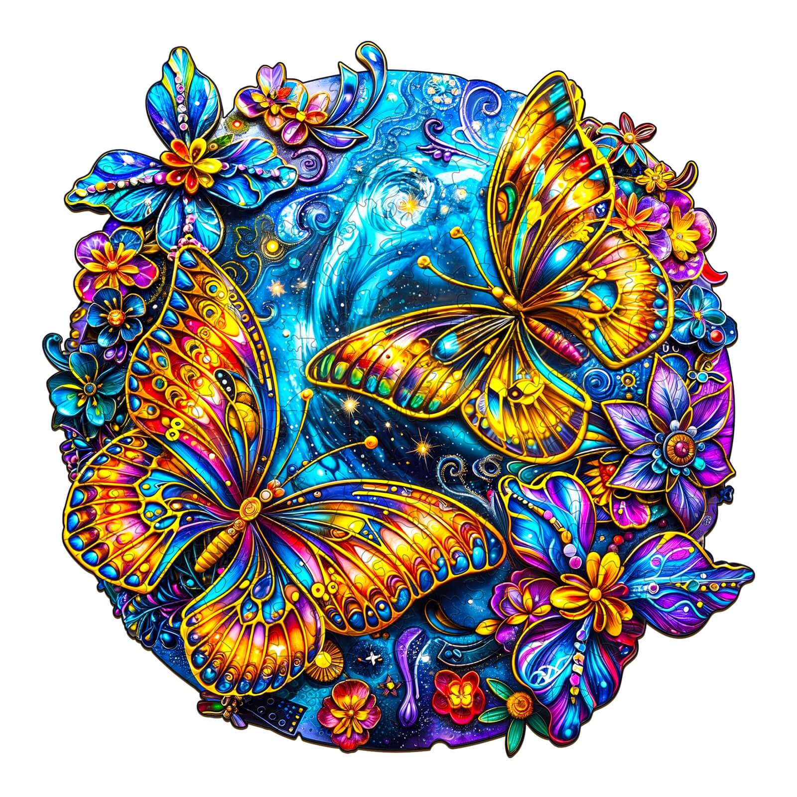 Beautiful Butterflies Wooden Jigsaw Puzzle
