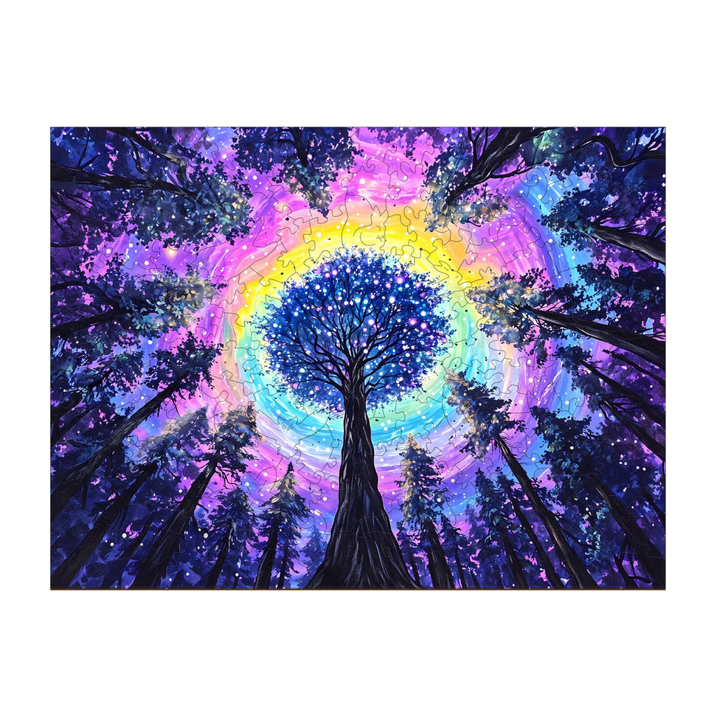 Colorful Gradient Wooden Jigsaw Puzzle