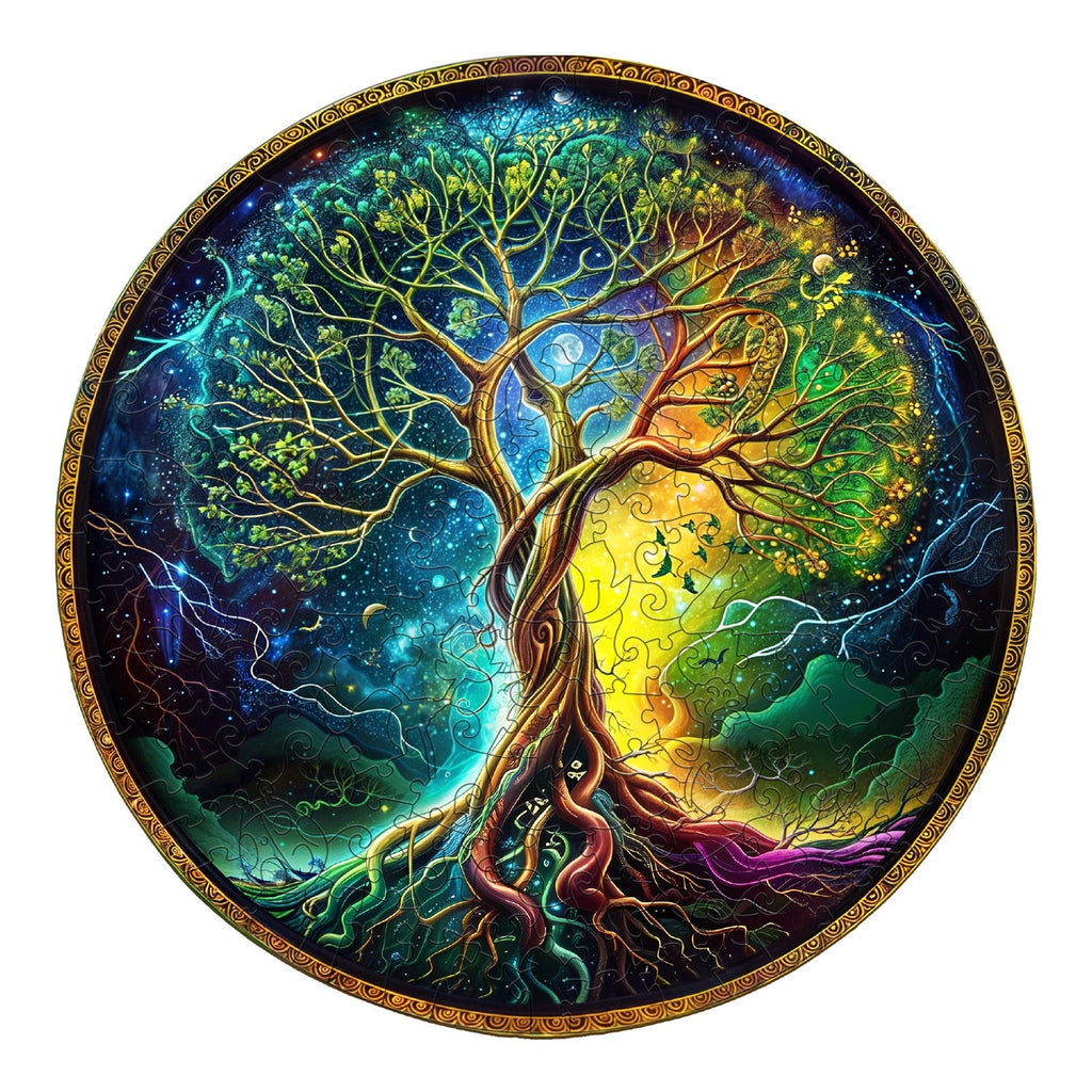 Aurora Tree of Life-3 Wooden Jigsaw Puzzle