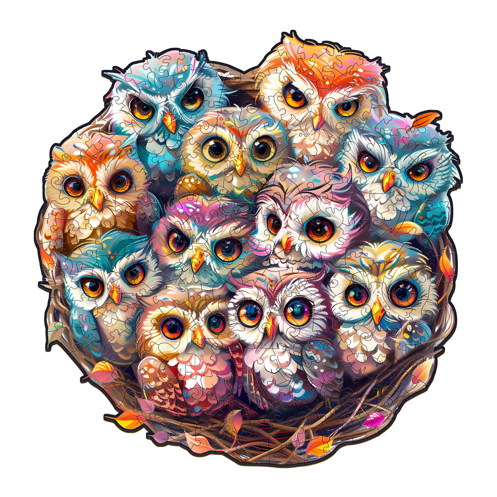 Baby Owls Wooden Jigsaw Puzzle