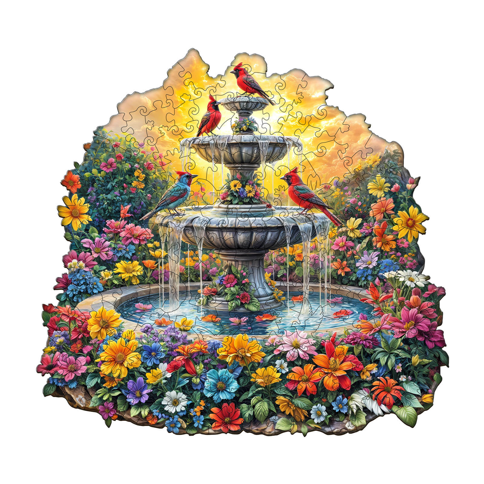 Songbird’s Garden Wooden Jigsaw Puzzle