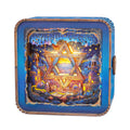 3D wooden puzzle night light featuring a glowing Star of David design, creating a beautiful ambiance.