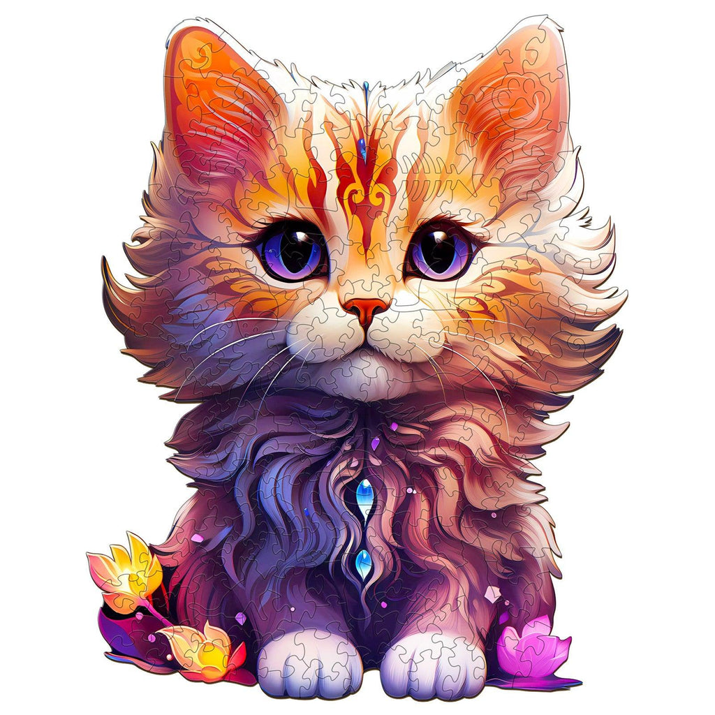 Cute Cat Wooden Jigsaw Puzzle
