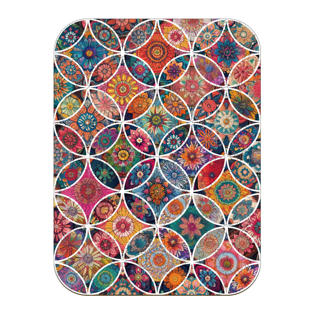 Floral Universe Wooden Jigsaw Puzzle