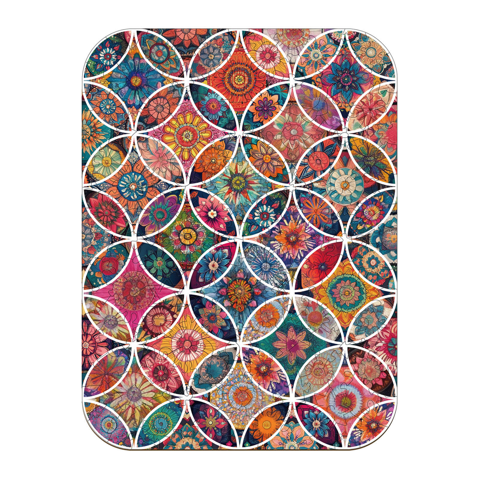 Floral Universe Wooden Jigsaw Puzzle