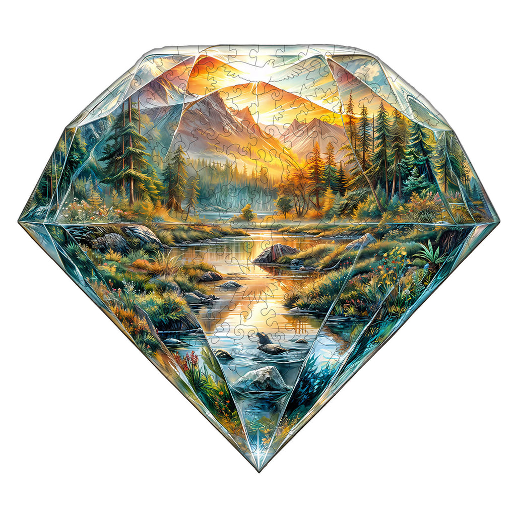 Diamond Landscape Wooden Jigsaw Puzzle