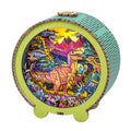 Volcano Dinosaur Kit 3D wooden puzzle night light featuring a vibrant dinosaur scene with mountains and colorful vegetation.