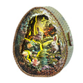 3D wooden puzzle night light featuring a rabbit scene by a stream with flowers and soft glowing lights.
