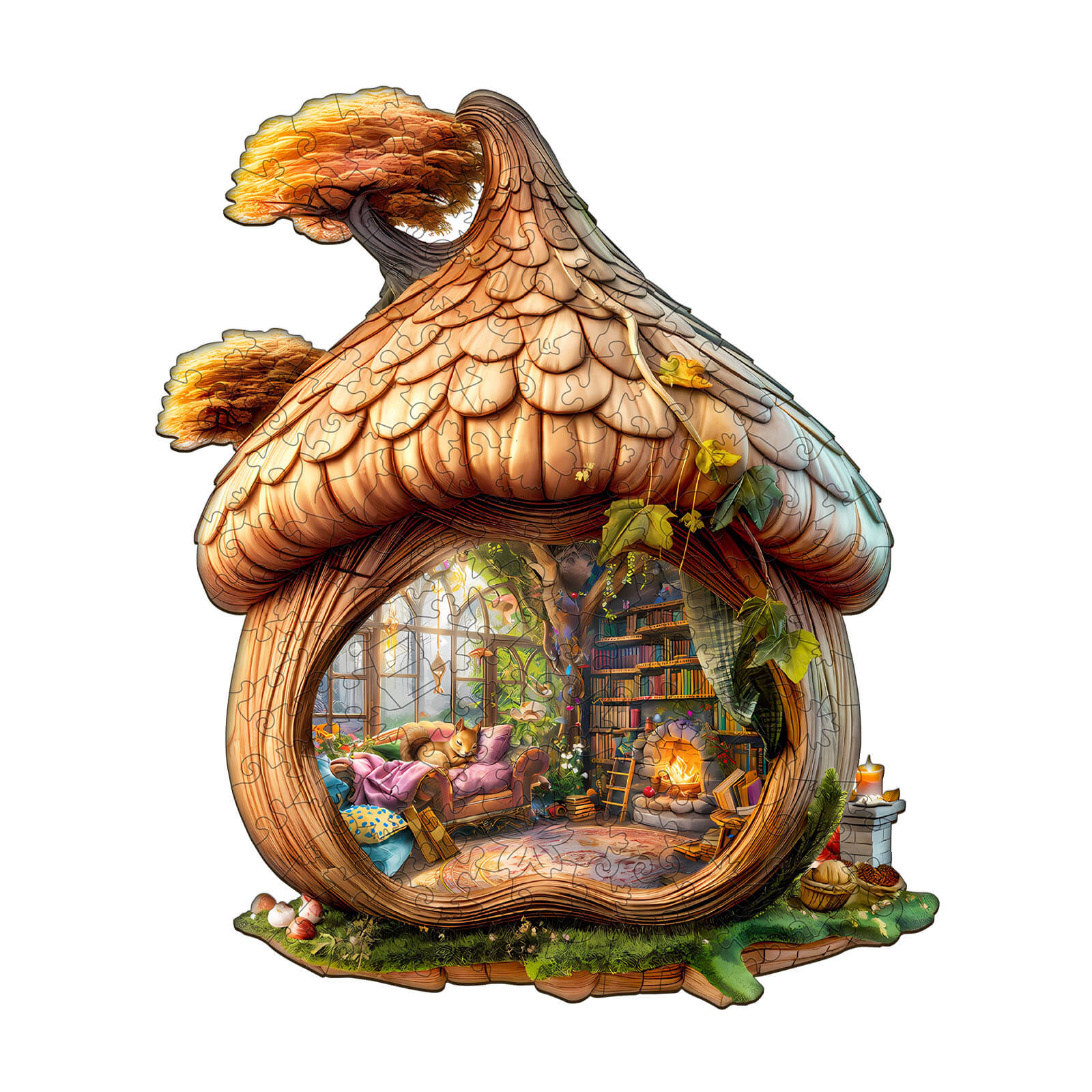 Squirrel's House Wooden Jigsaw Puzzle