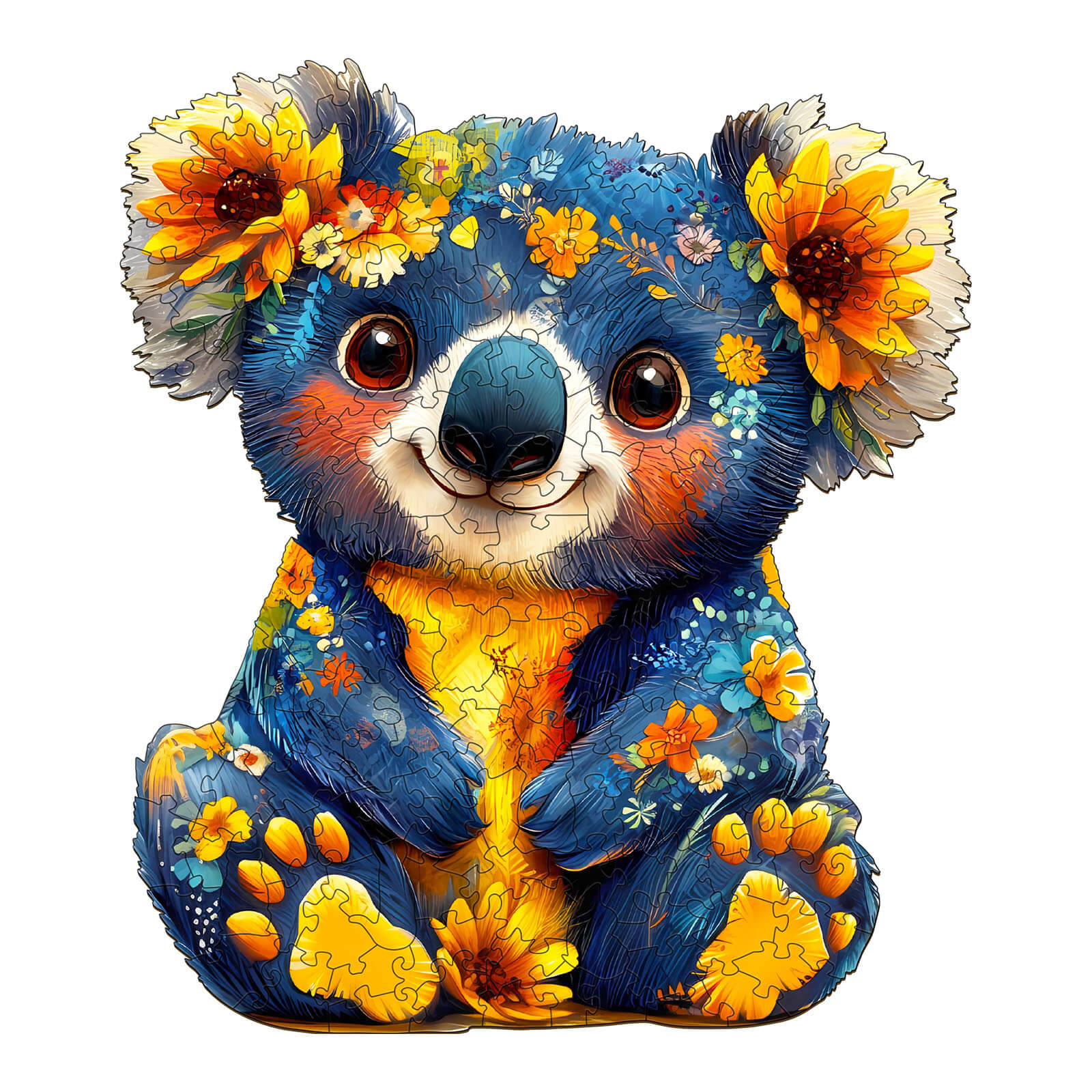 Colorful Koala Wooden Jigsaw Puzzle