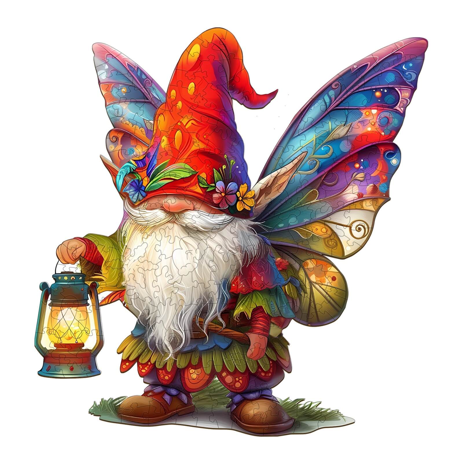 Christmas Gnome Wooden Jigsaw Puzzle