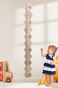 Personalized Wooden Hexagon Puzzles Growth Chart for Kids