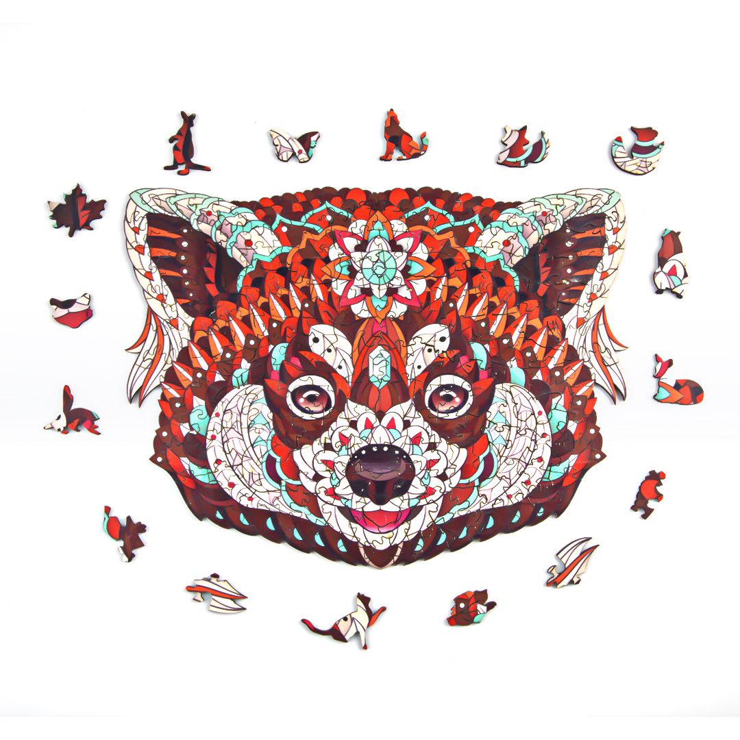 Clever Raccoon Wooden Jigsaw Puzzle
