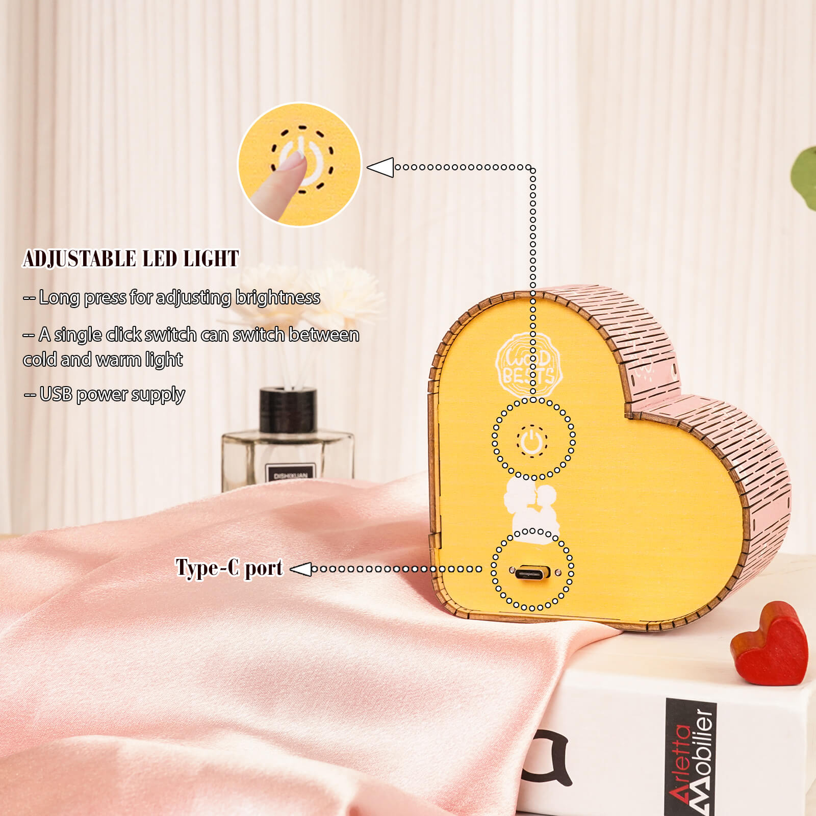 The Glory of Motherly Love Kit - Personalized 3D Wooden Puzzle Night Light