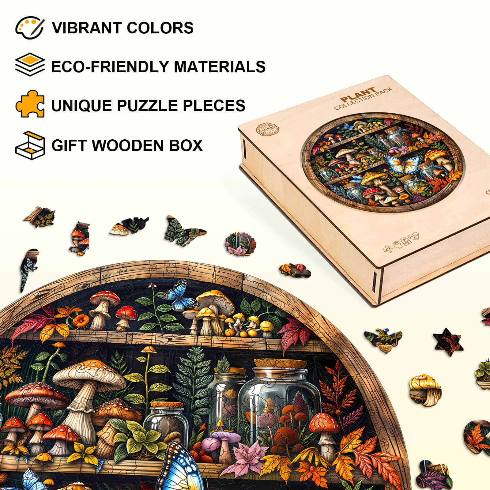 Plant collection rack Wooden Jigsaw Puzzle