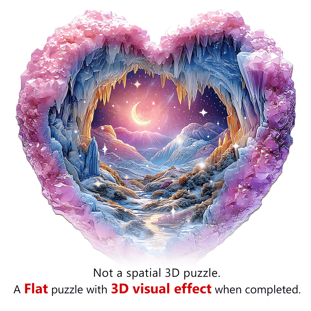 3D Romantic Star Wooden Jigsaw Puzzle