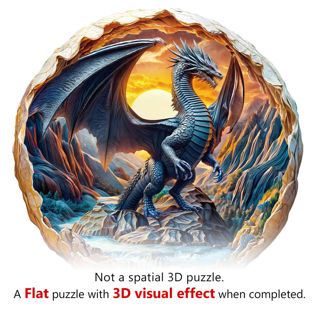 3D Dragon Wooden Jigsaw Puzzle