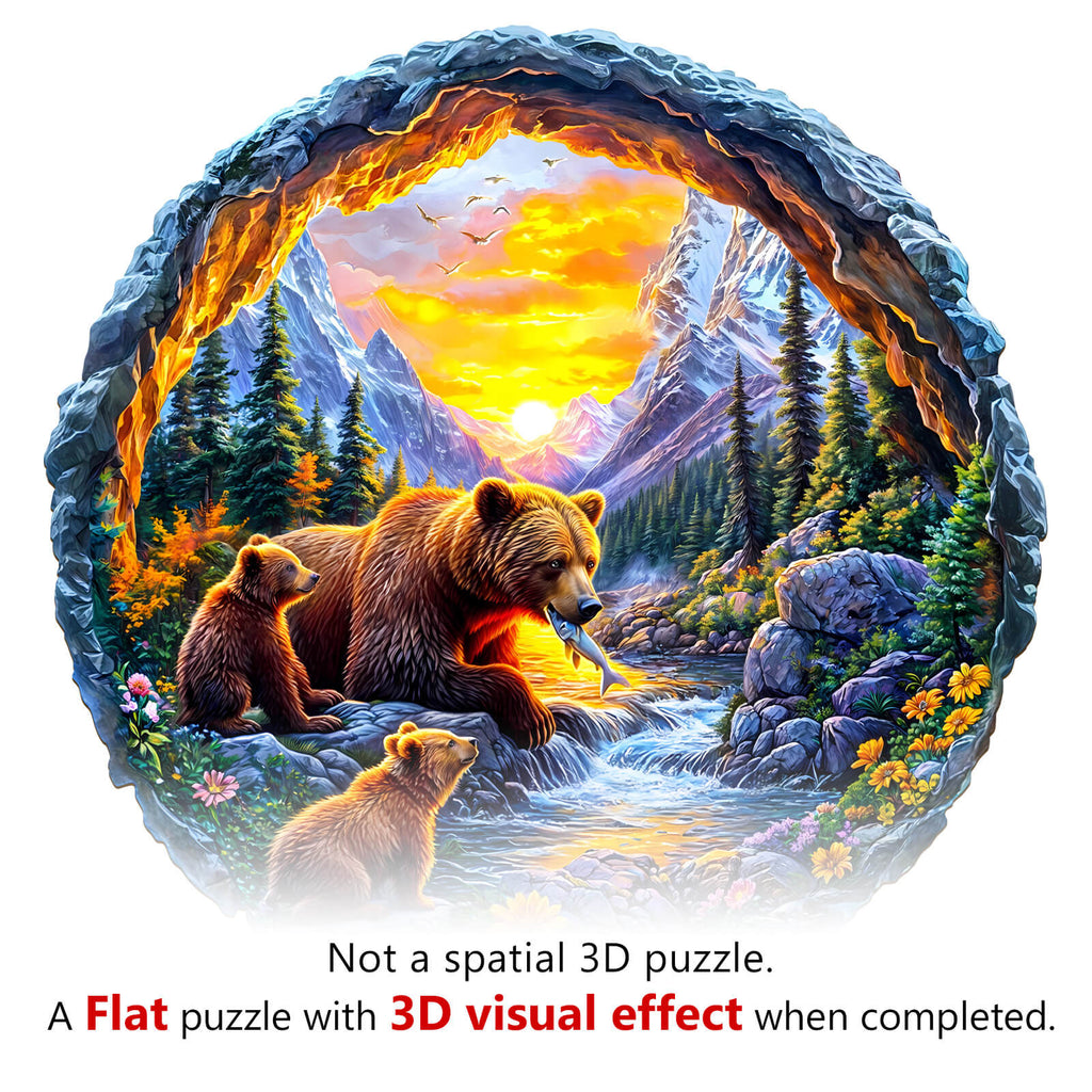 3D Mama’s Love Wooden Jigsaw Puzzle
