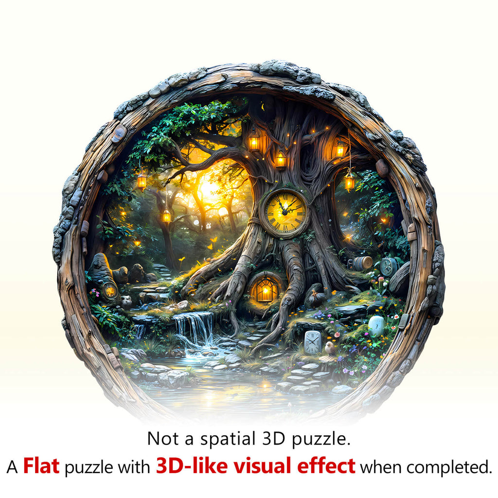Magic time tree Wooden Jigsaw Puzzle