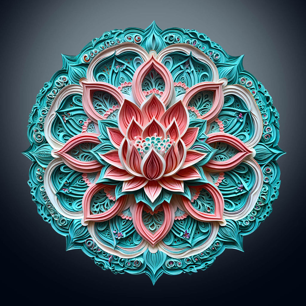 3D Mandala Lotus-2 Wooden Jigsaw Puzzle