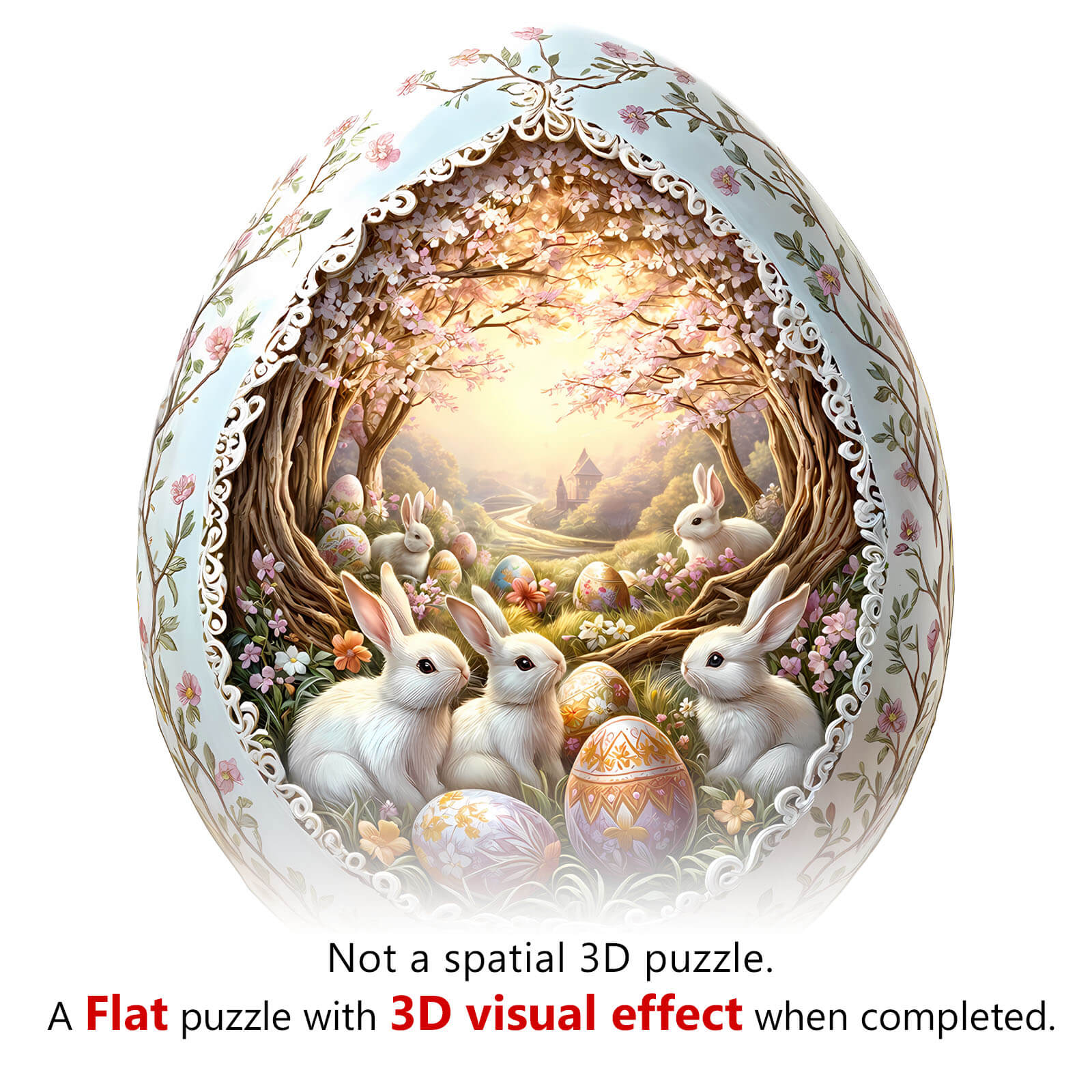 Wonderland Easter-6 Wooden Jigsaw Puzzle
