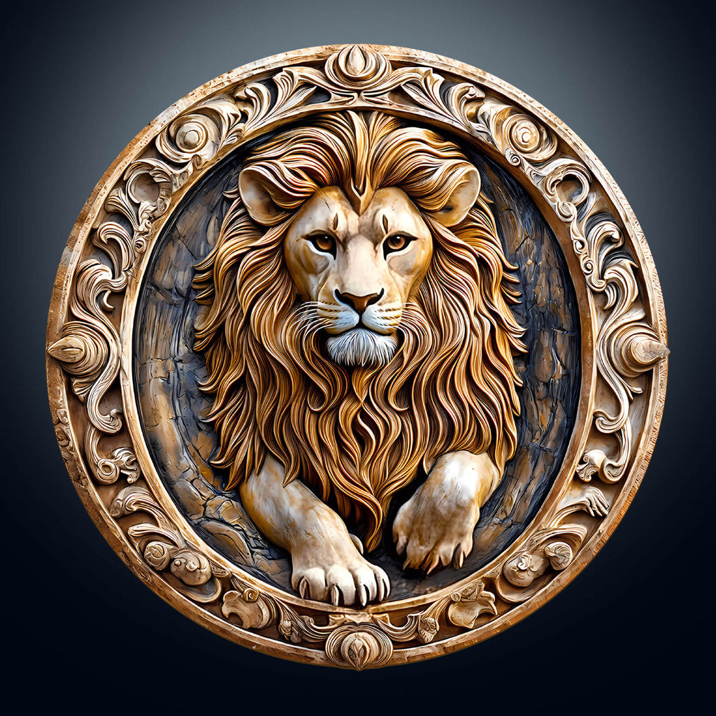 Sculpture Lion Wooden Jigsaw Puzzle