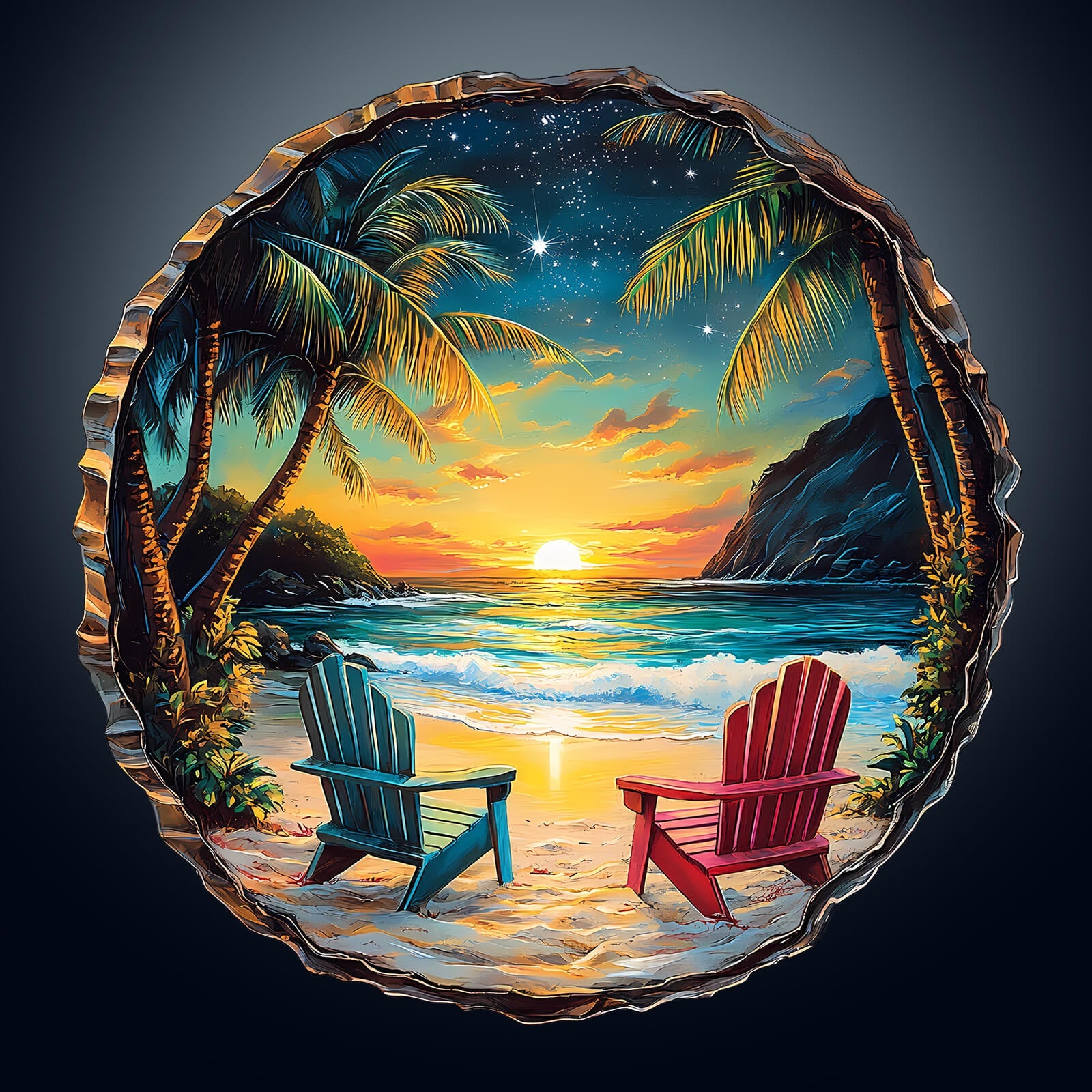 3D Sunset Beach Wooden Jigsaw Puzzle