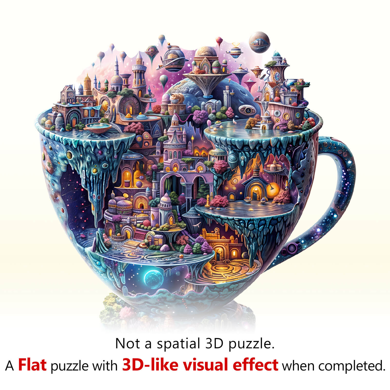 Interstellar City Wooden Jigsaw Puzzle