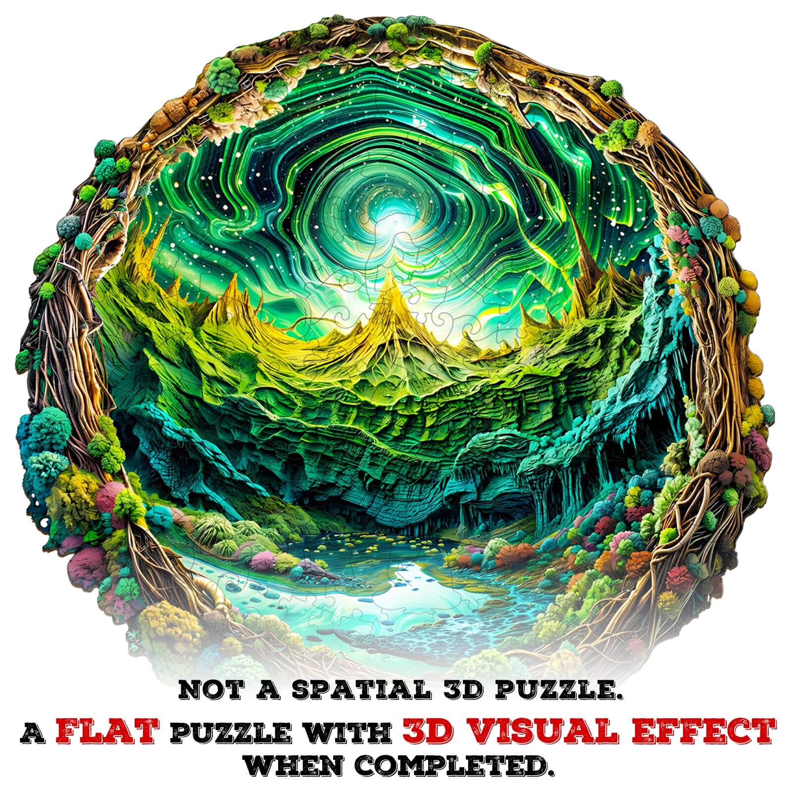 3D Aurora-2 Wooden Jigsaw Puzzle