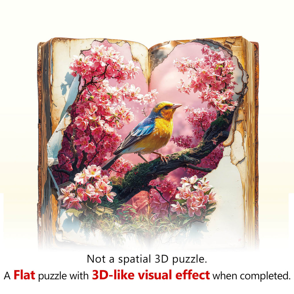 Petal Serenade Wooden Jigsaw Puzzle
