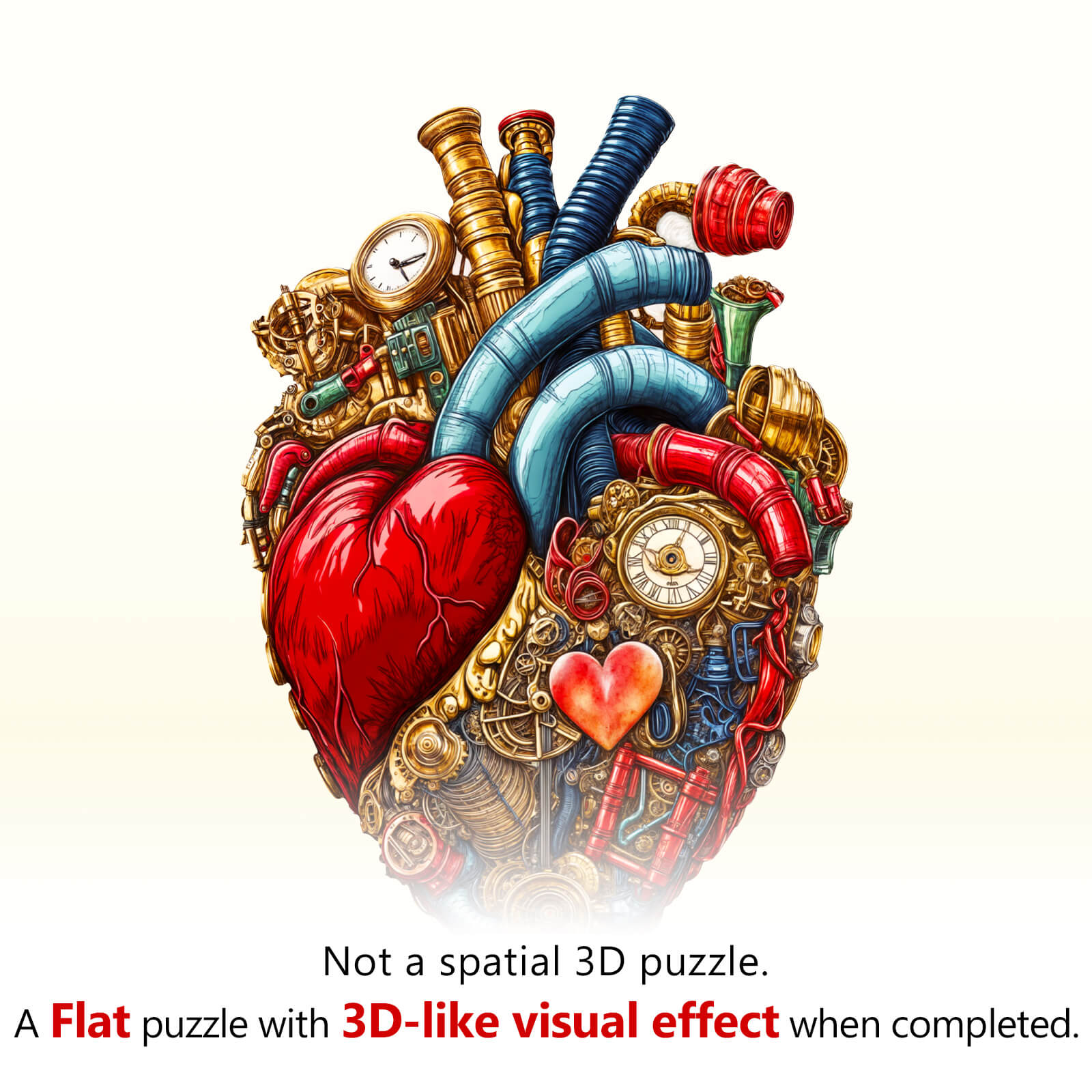 Mechanical Heart-2 Wooden Jigsaw Puzzle