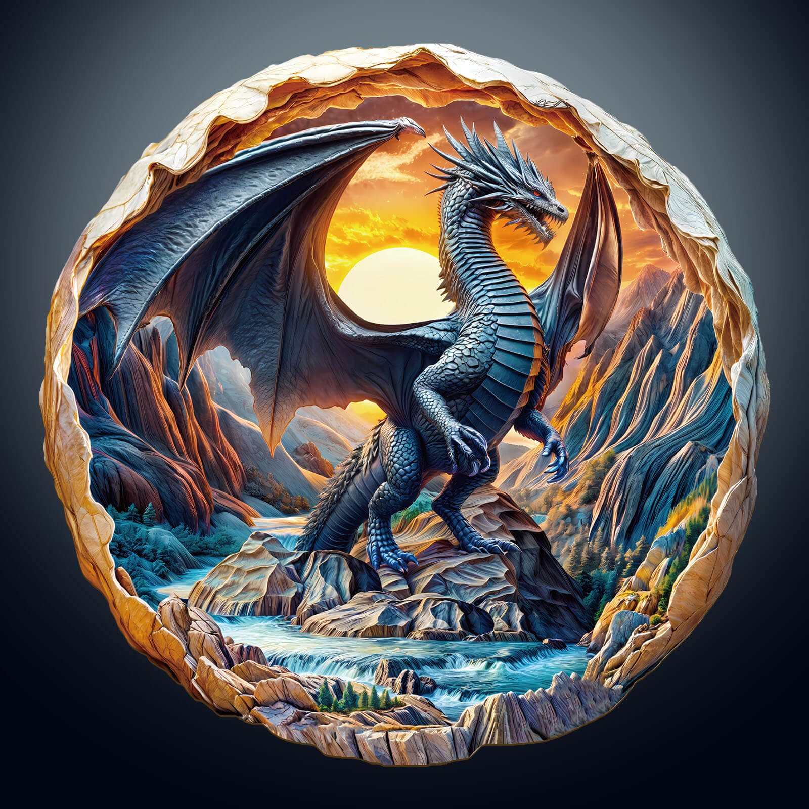 3D Dragon Wooden Jigsaw Puzzle