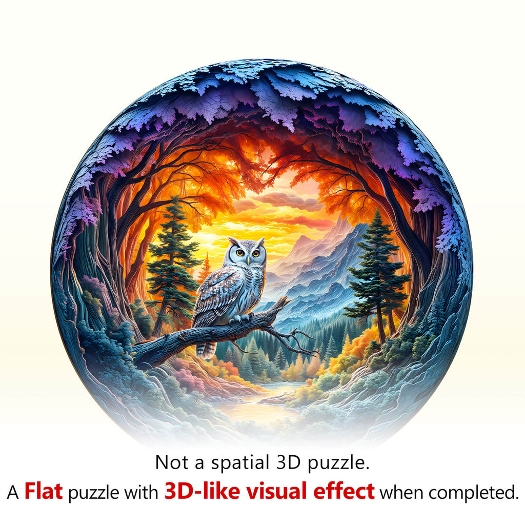 Serene Watcher  Wooden Jigsaw Puzzle