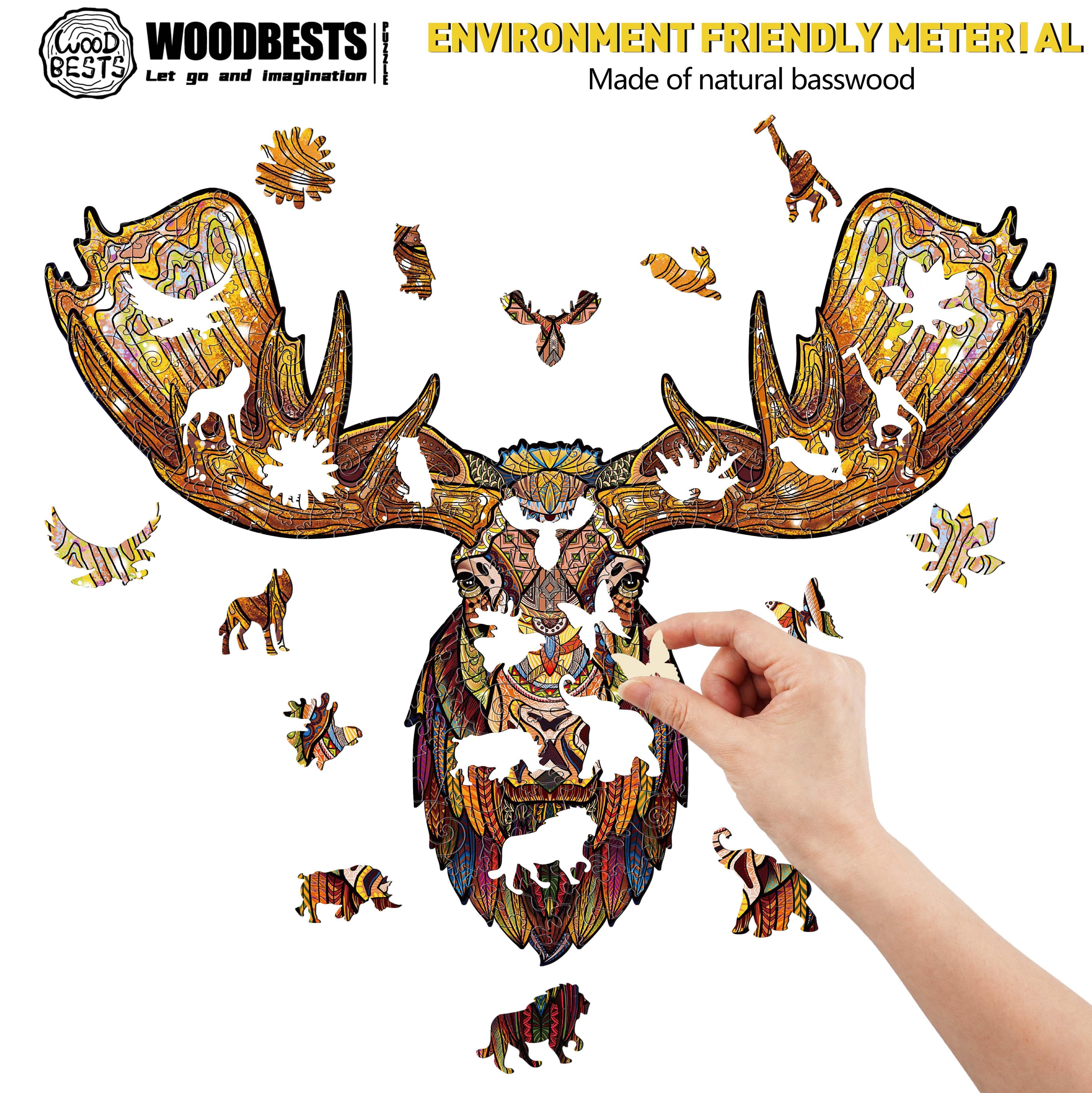 Majestic Moose Wooden Jigsaw Puzzle