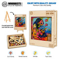 Mother and Son jigsaw puzzle by Shirin Moarefi, featuring vibrant colors and eco-friendly materials for family fun.