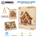 Christmas Gingerbread House-1 wooden jigsaw puzzle, eco-friendly, perfect for mental exercise and teamwork.