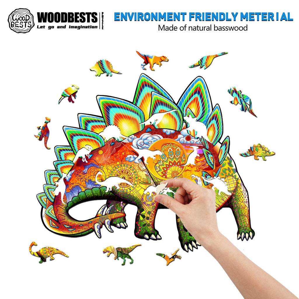 Stegosaurus Wooden Jigsaw Puzzle